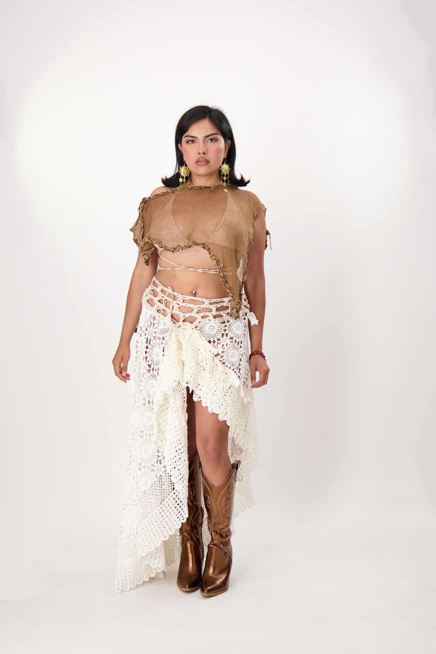 Short length colourful cover up